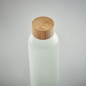 Preview: Sublimation Glasflasche mit Verschluss aus Bambus 650ml